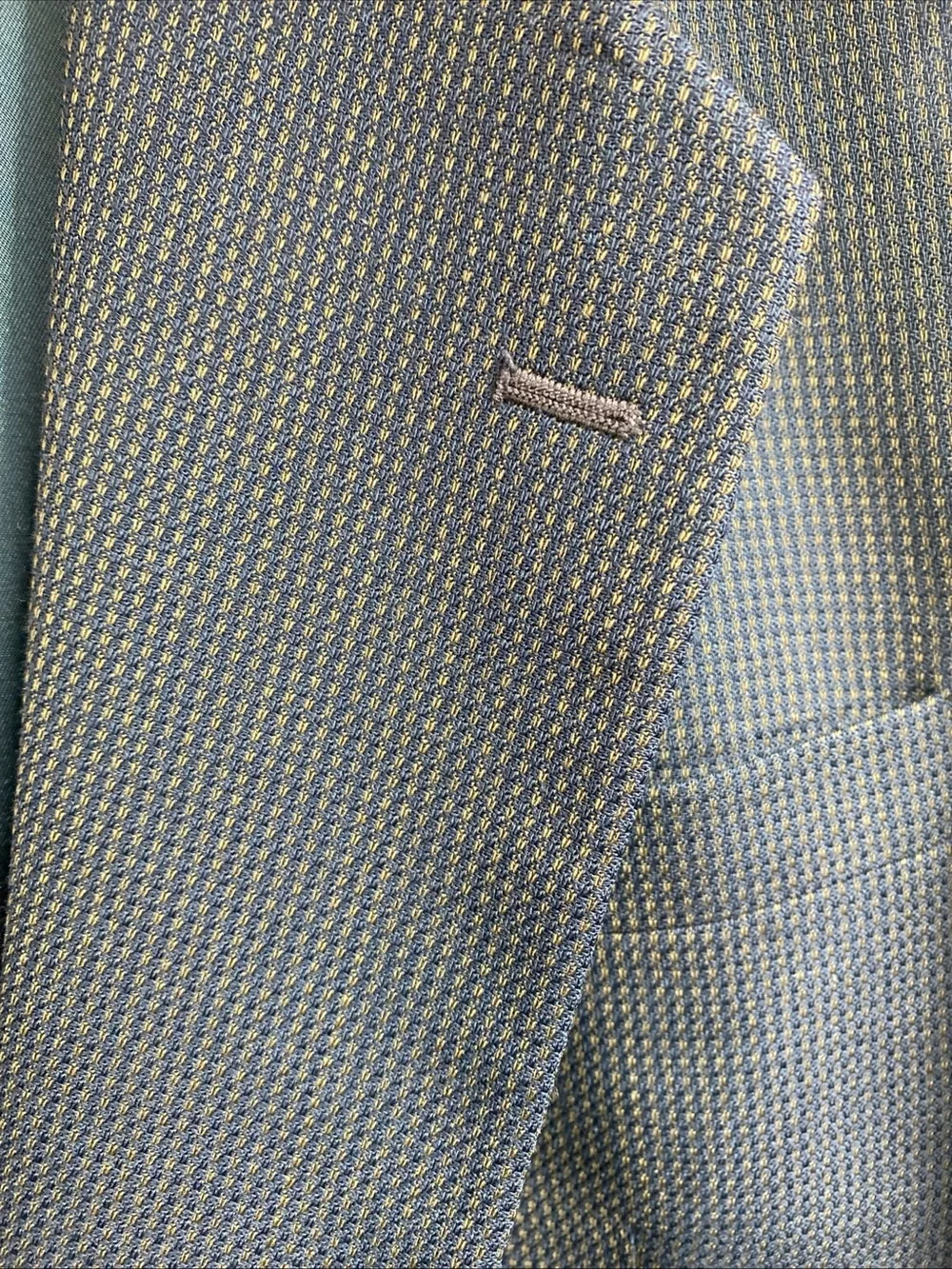 Vintage Givenchy Monsieur Blazer Suit Jacket Made USA 48L Textures Micro Dots